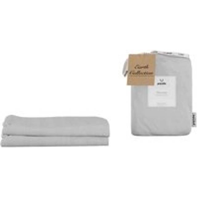Panda Bamboo & French Linen Pillowcases (2-Pack) Silver Lining Grey, Silver