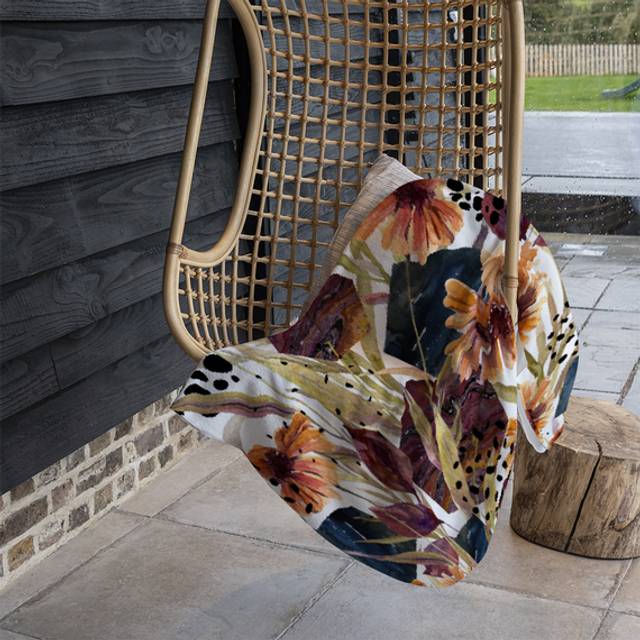 Autumn Geometric Flowers (Blanket)