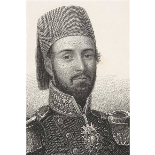 Abd-lmecid I 1823 - 1861 Sultan of The Ottoman Empire From The Book Gallery of Historical Portraits Published C.1880 Poster Print, 12 x 18