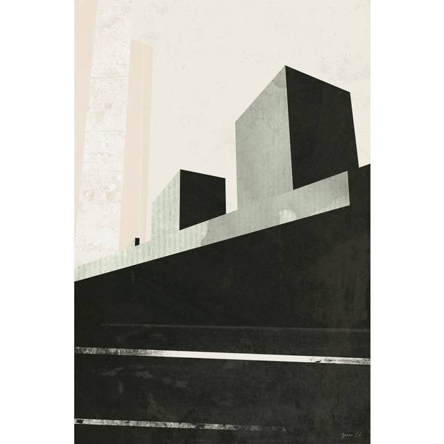 Outside In IV by Green Lili - Wrapped Canvas Painting (76cm H x 51cm W x 3.8cm D)