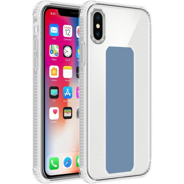 (LIGHT BLUE) Cadorabo Case for Apple iPhone X / XS Protective Cover made of flexible TPU Etui silicone with holder and stand function