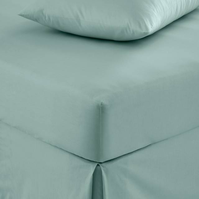 Pure Cotton Fitted Sheet - Seafoam