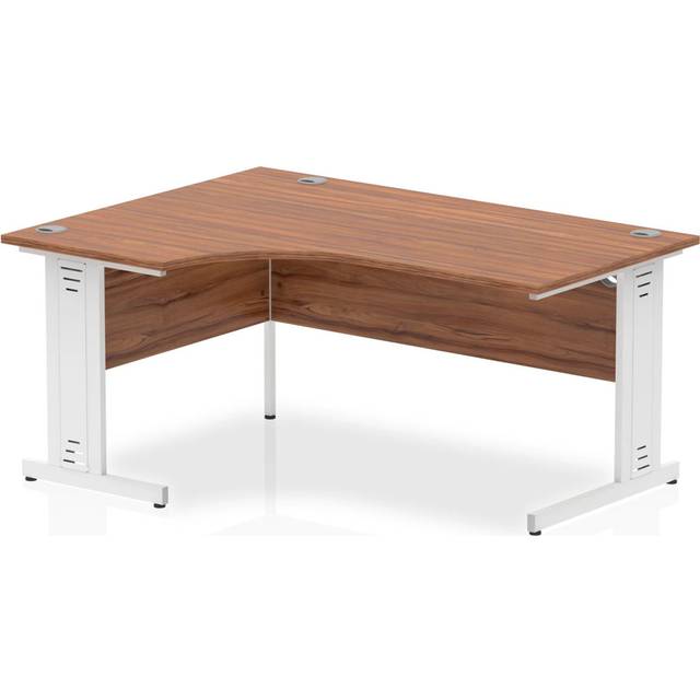 Impulse Commercial Use 120Cm W L-Shape Computer desk - White (73cm H X 160cm W X 120cm D)