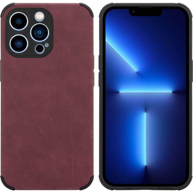 Case for apple iphone 13 pro max protection cover tpu silicone imitation leather