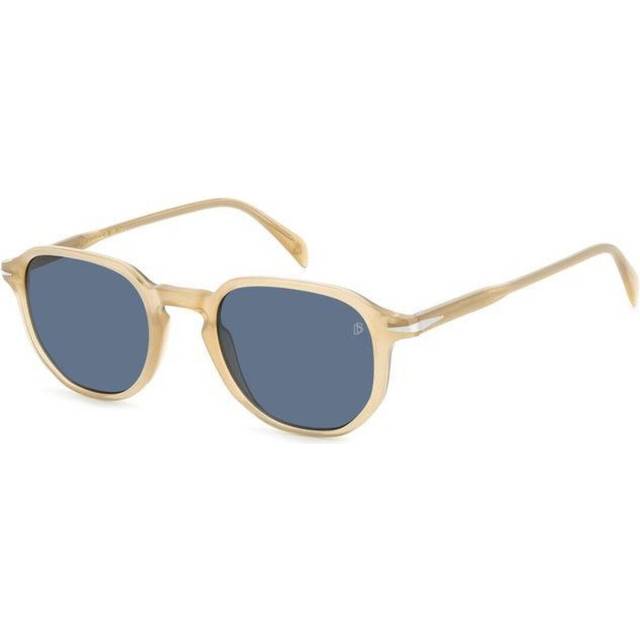 DAVID BECKHAM Man DB 1140/S HAM/KU Sunglasses Acetate Champagne Blue Geometric
