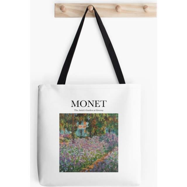 Tote Bags Monet - The Artist 's Garden at Giverny Grocery for School Library Gym