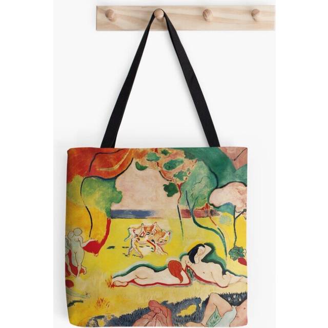 Tote Bags Henri Matisse - The Joy of Life - Exhibition Poster Grocery for School Library Gym