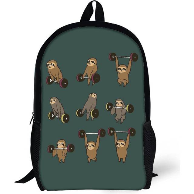 Backpacks LIFTING SLOTHS 17inch School Bag