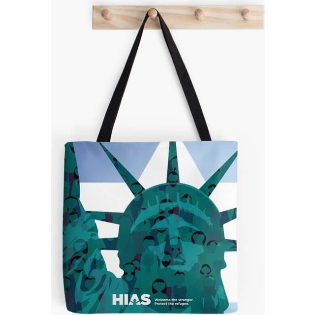 Tote Bags HIAS Statue of Liberty Tote Grocery for School Library Gym