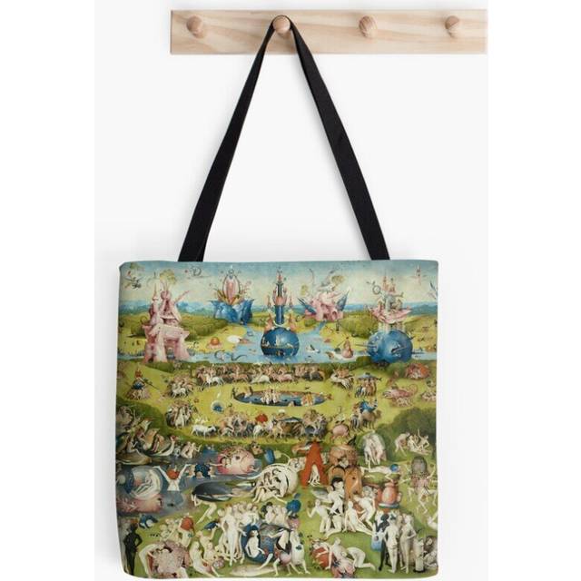 Tote Bags The Garden of Earthly Delights Full Image Grocery for School Library Gym