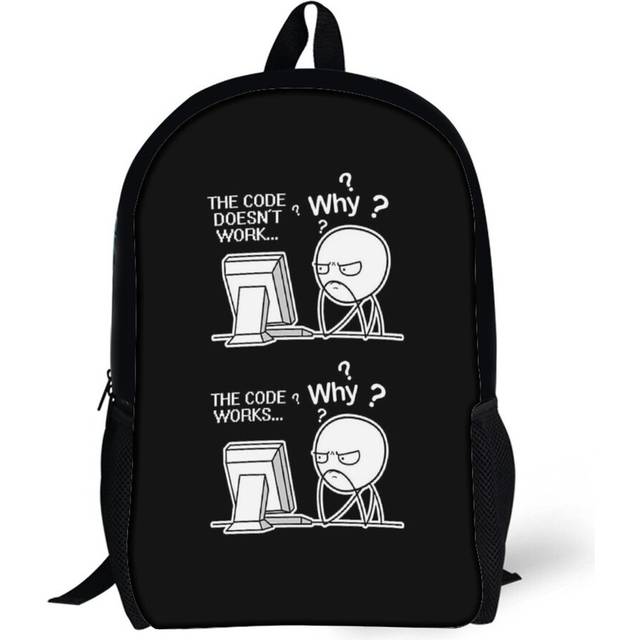 Backpacks The Code Doesnt Work Coding Coder Gift 17inch School Bag