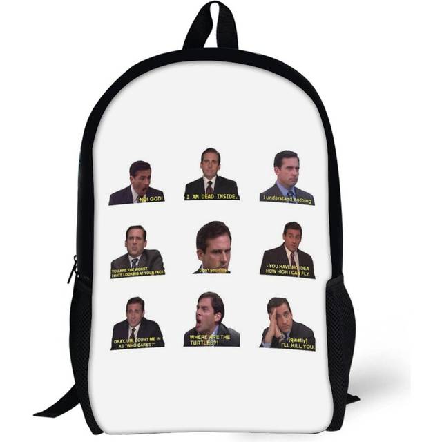 Backpacks Michael Scott Quotes from The Office 17inch School Bag