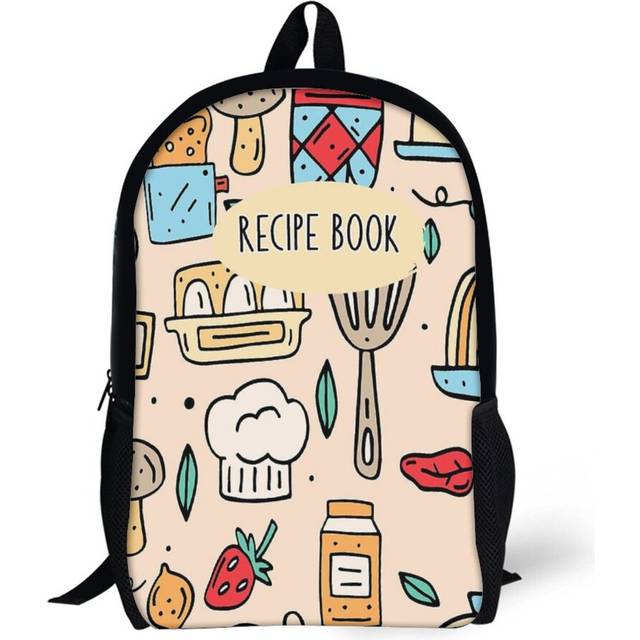 Backpacks Recipe Book Blank 17inch School Bag