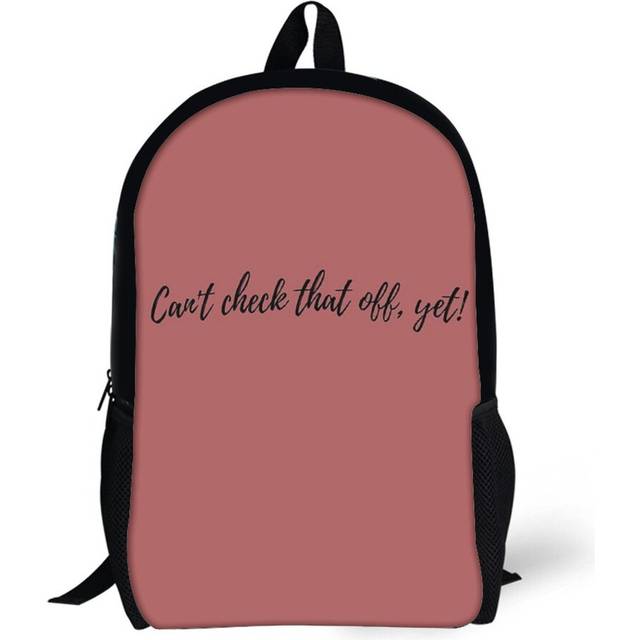 Backpacks Can't Check That Off, Yet! 17inch School Bag
