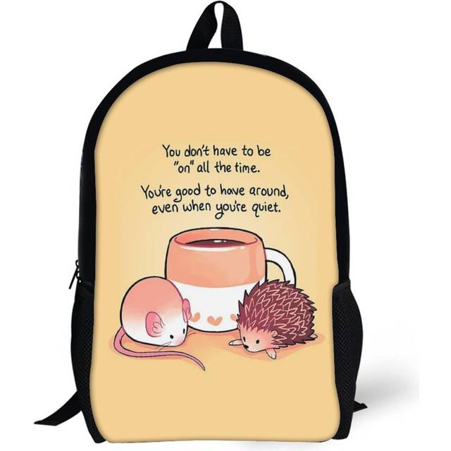 Backpacks You're Good to Have Around Coffee Critter Friends 17inch School Bag