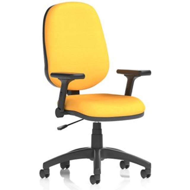 Eclipse Plus I Operator Chair Senna Yellow Adjustable Folding Arms