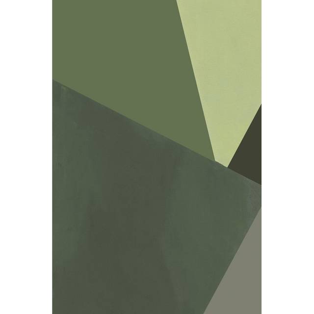 Sage Prism III by Jacob Green - Wrapped Canvas Painting (30cm H x 20cm W x 3.8cm D)