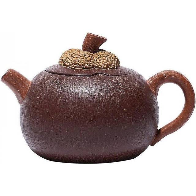 Authentic Tea Pot Purple Clay Mangosteen Shape Teapot Handmade Raw Ore Beauty Kettle