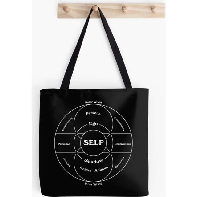 Tote Bags Carl Jung's Map of the Psyche Grocery for School Library Gym