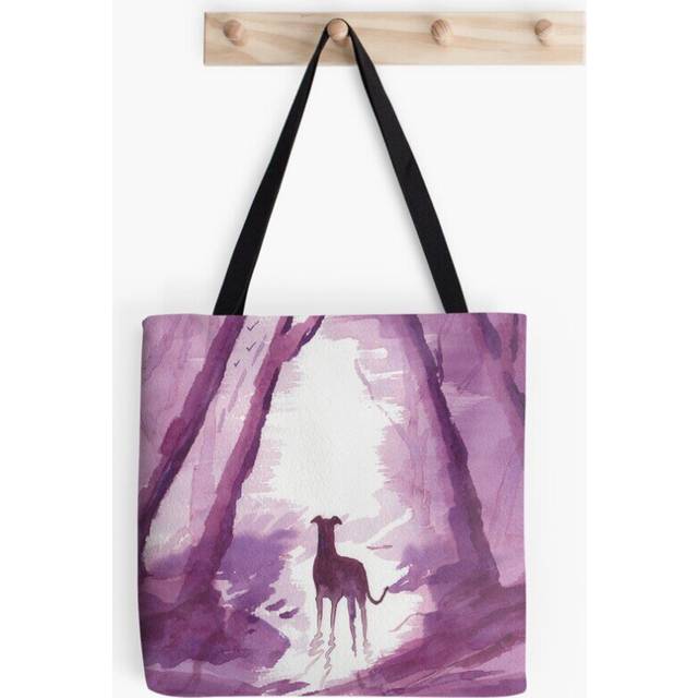 Tote Bags Greyhound, Whippet, Lurcher Art Print Grocery for School Library Gym