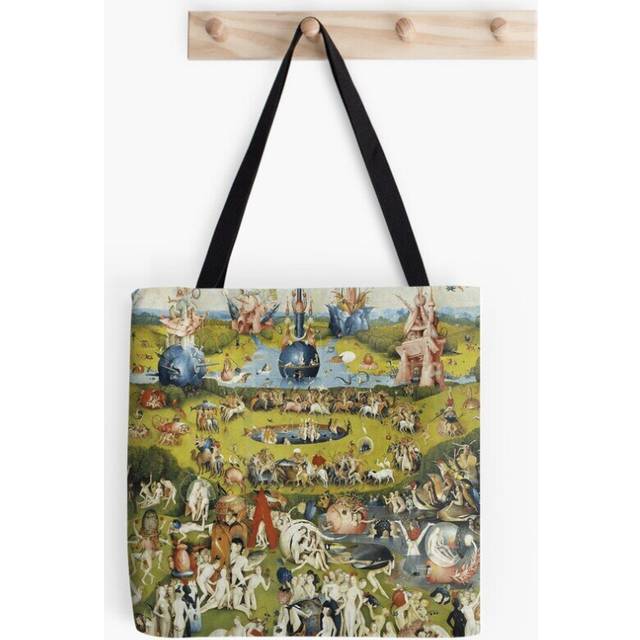 Tote Bags The Garden of Earthly Delights by Hieronymus Bosch Grocery for School Library Gym