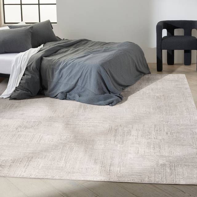 Calvin Klein Irradiant Silver Rug (Rectangle 274 x 366cm)