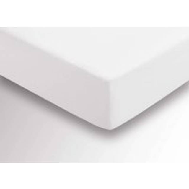 'Hs Brushed Cotton' Fitted Sheet - White - Single Fitted