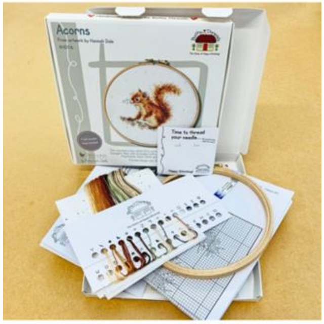Acorns bothy threads cross stitch kit wrendale designs