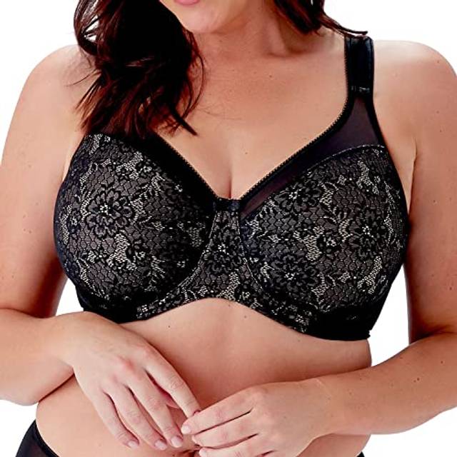 Berlei Beauty Lace Minimiser Bra Blk/Nud - Black/Nude - 34C