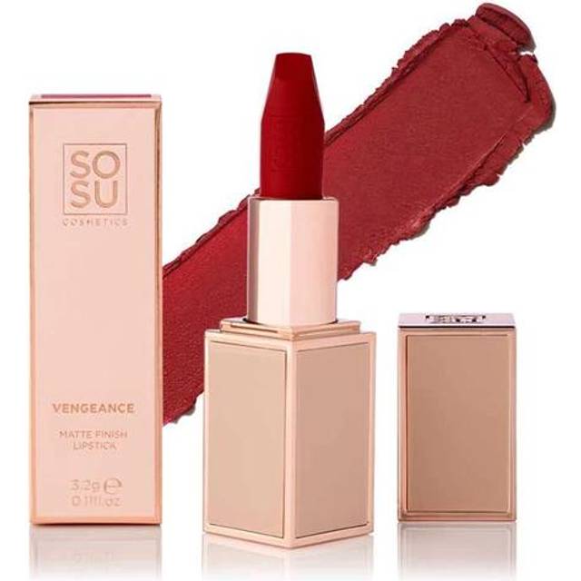 SOSU Cosmetics Matte Finish Lipstick Vengeance - Red