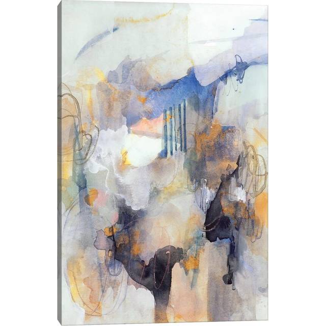 Watercolor Tatter IV by Victoria Barnes - Wrapped Canvas Painting (30.48cm H x 20.32cm W x 1.905cm D)