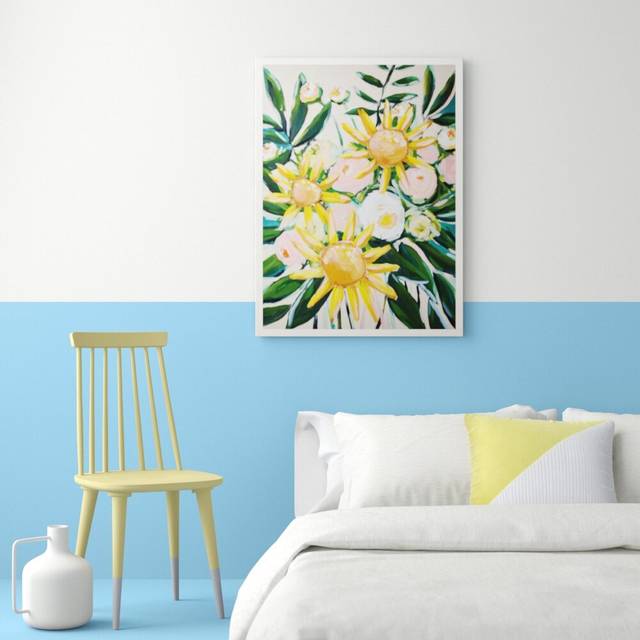 'Letters from Arles' Acrylic Painting Print - Unframed Paper (102 cm H x 76 cm W x 0.1 cm D)