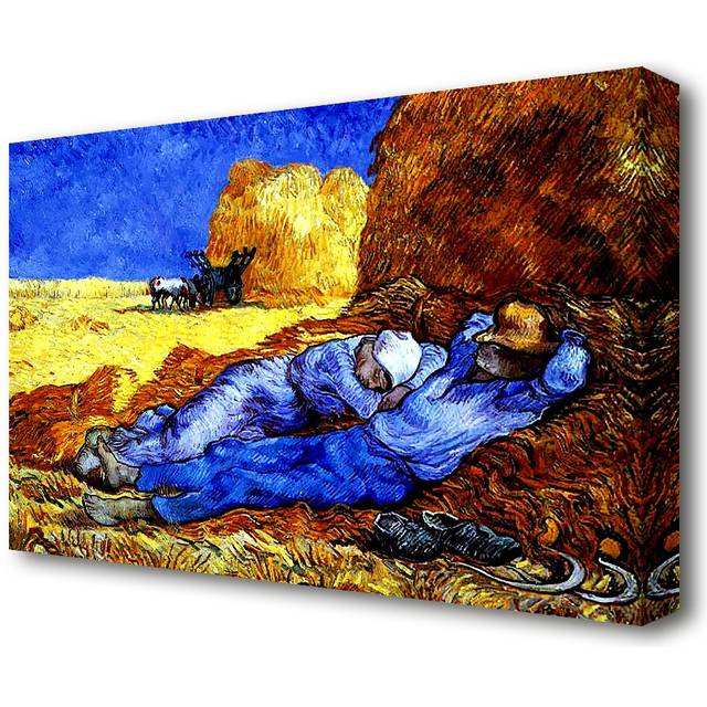 'Time of Work' by Vincent Van Gogh Oil Painting Print on Wrapped Canvas (50.8 cm H x 81.3 cm W)