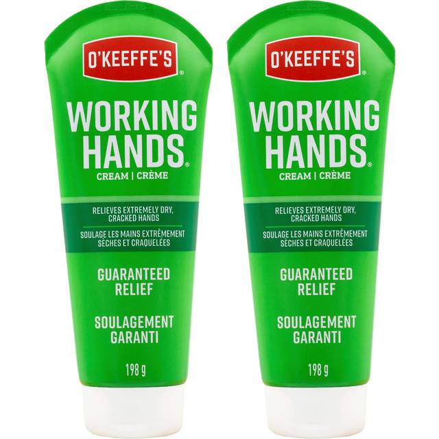 O'Keeffe's Working Hands Hand Cream  Relieves and Repairs Extremely Dry Hands  7 oz Tube (Pack of 2)