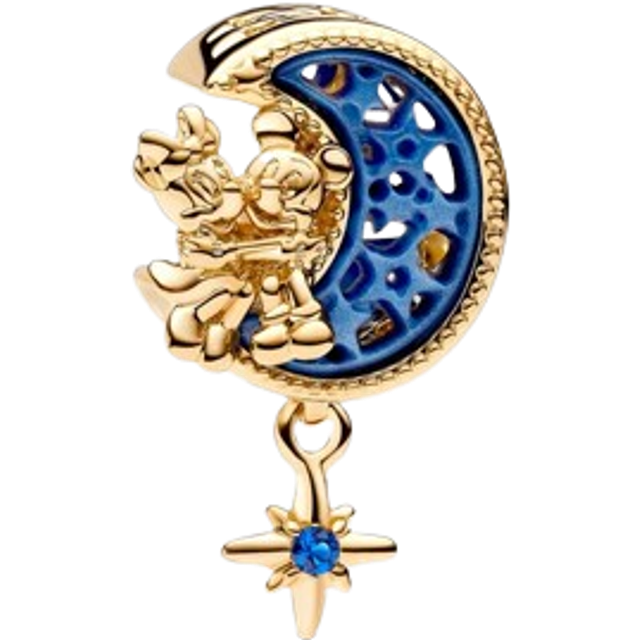 Pandora Charms Disney Mickey Mouse & Minnie Mouse Crescent Moon Charm 762956C01