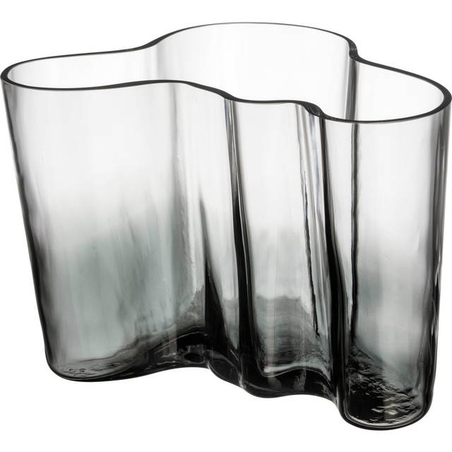 Iittala Alvar Aalto vas Limited Edition 140 mm Klar-mörkgrå