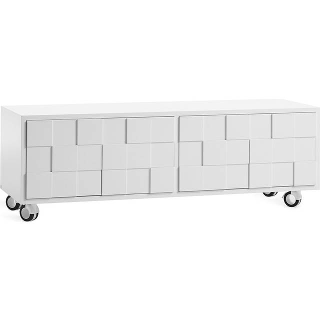 A2 Collect 2010 media bench with hjul White