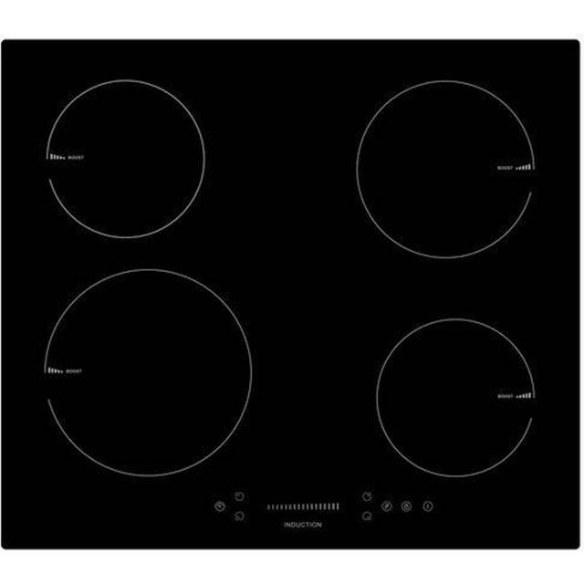 Teknix SCIH6PISL - Black 4 Zone Induction Hob 13amp plug in