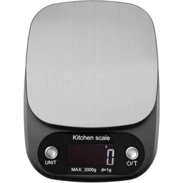 10kg/1g Digital Stainless Steel Kitchen Electronic Scale for Food Coffee Weighing Gray 10kg/1g