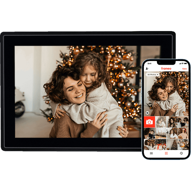 Rollei - Smarter picture frame - 10 "Diagonal - WIFI - App Control - Model 100 - 10.1 inches - black and white