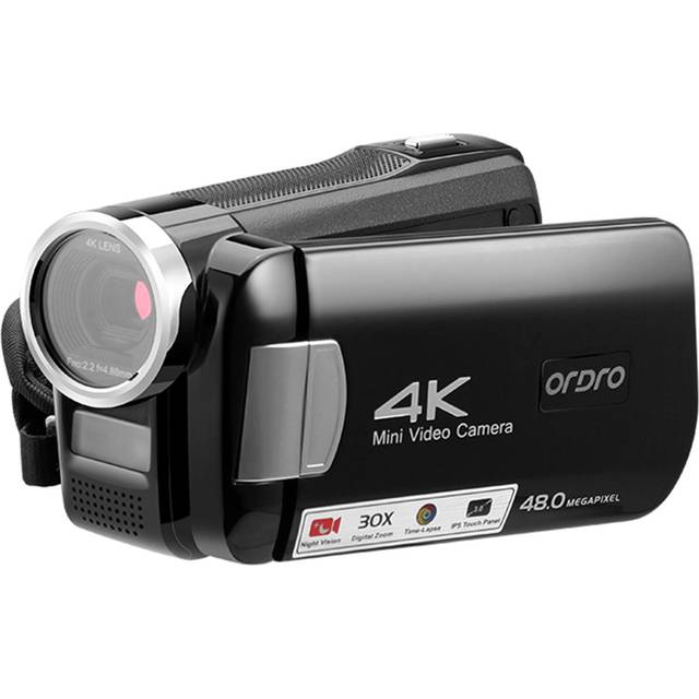 ORDRO AC2 4K Digital Video Camera Camcorder DV Recorder 48MP 30X Digital Zoom IR Night Vision 3.0 In