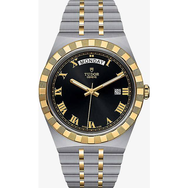 Tudor Unisex Brown M28503-0007 Royal Date Day 18ct Yellow-gold and Stainless-steel Automatic Watch 1 Size - BROWN