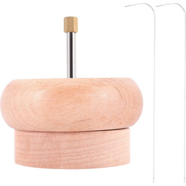 DIY Making Bead Spinner Holder Gem Workshop Wooden Crafting Project Stringing with Big Eye Needle Gifts
