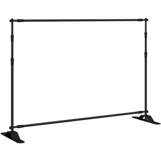 Bakgrundsstativ svart 305x243 cm stål