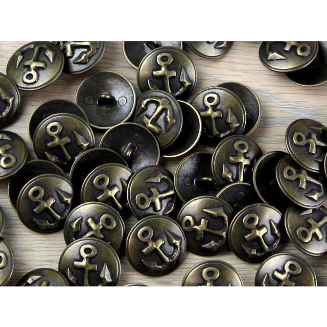 Trimits Metal Anchor Buttons  Bronze - each