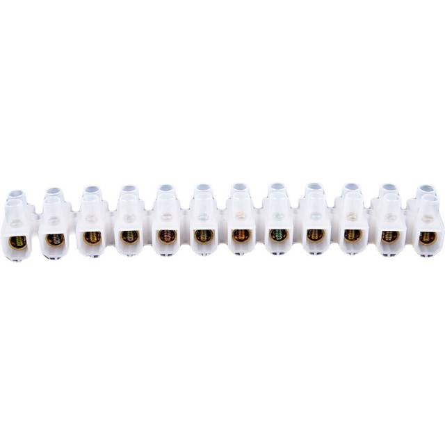 60 Amp - 12 Way Strip Terminal Block Strip - Electrical Amp:60A Connector Block