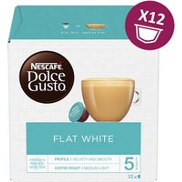 Nescafe Dolce Gusto Flat White coffee pods X12