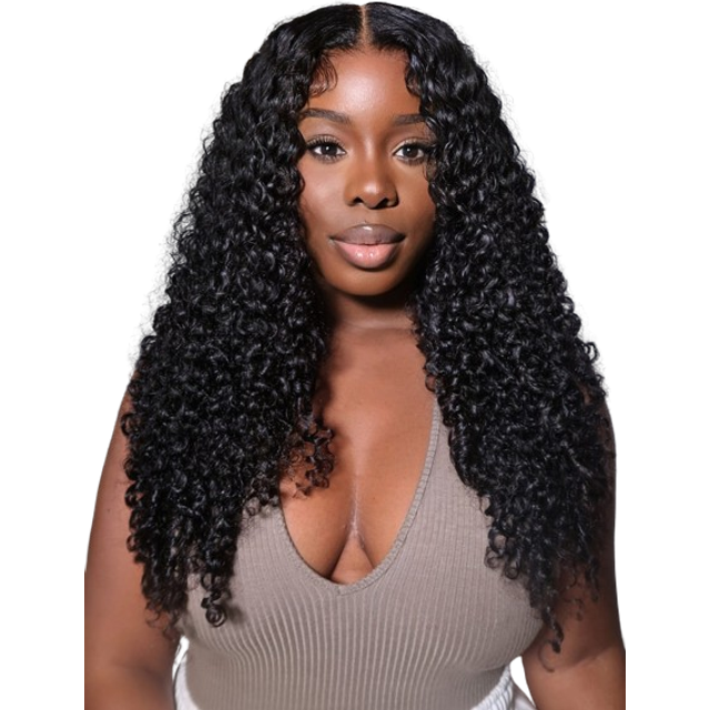 UNice 7x5 Bye-Bye Knots Wig 150% Density & 5x5 HD Lace 180% Density Jerry Curly Wig With Bleached Invisible Knots