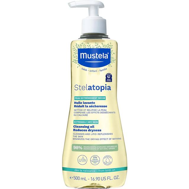Mustela  Stelatopia Cleansing Oil  Fragrance Free  16.9 fl oz (500 ml)