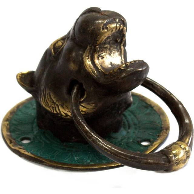Brass Door Knocker - Tiger Head